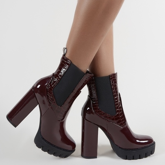 Public Desire Shoes - [public desire] humble heeled chelsea boots